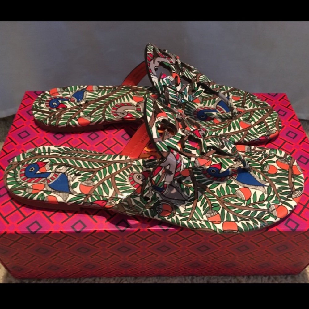 Tory Burch Miller Printed Patent Leather Sandal